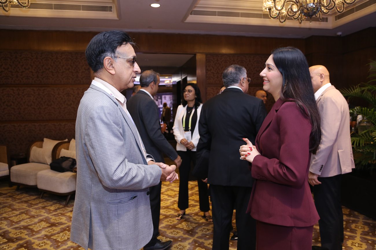 Delegates networking in the lounge at TiEcon Delhi-NCR