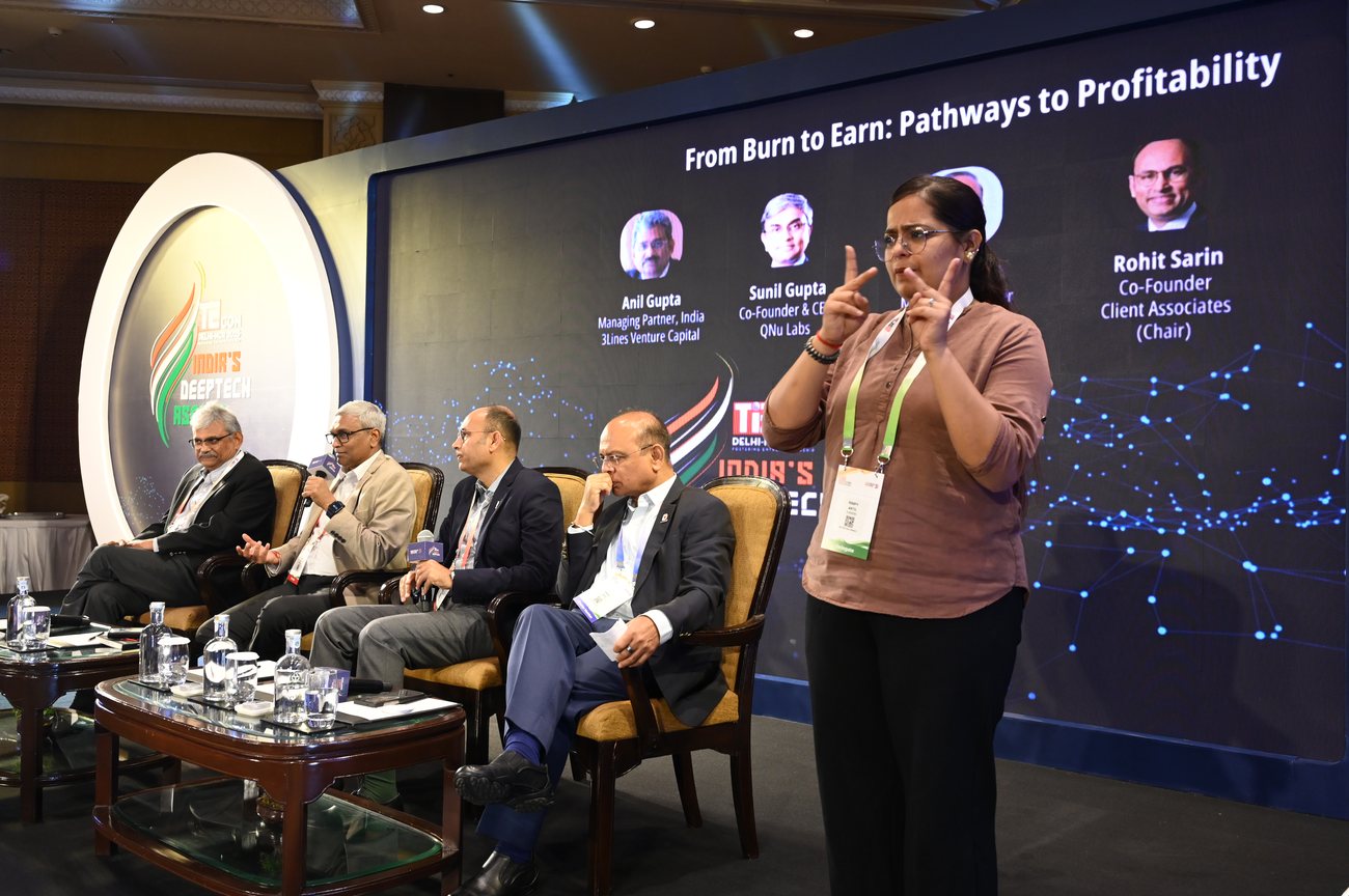 Panel discussion with live sign-language interpretation