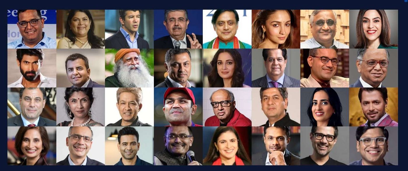Collage of past TiEcon Delhi-NCR speakers